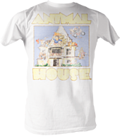 Animal House - Cartoon White Male T-Shirt